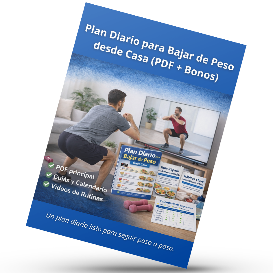 Plan Diario para Bajar de Peso desde Casa (PDF + Bonos)